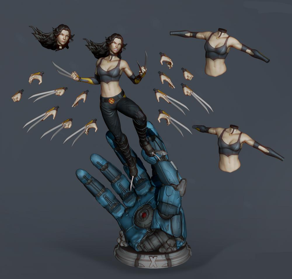 金剛狼X-23 013D打印模型