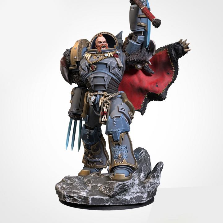 戰(zhàn)錘40k Wolf Marine3D打印模型
