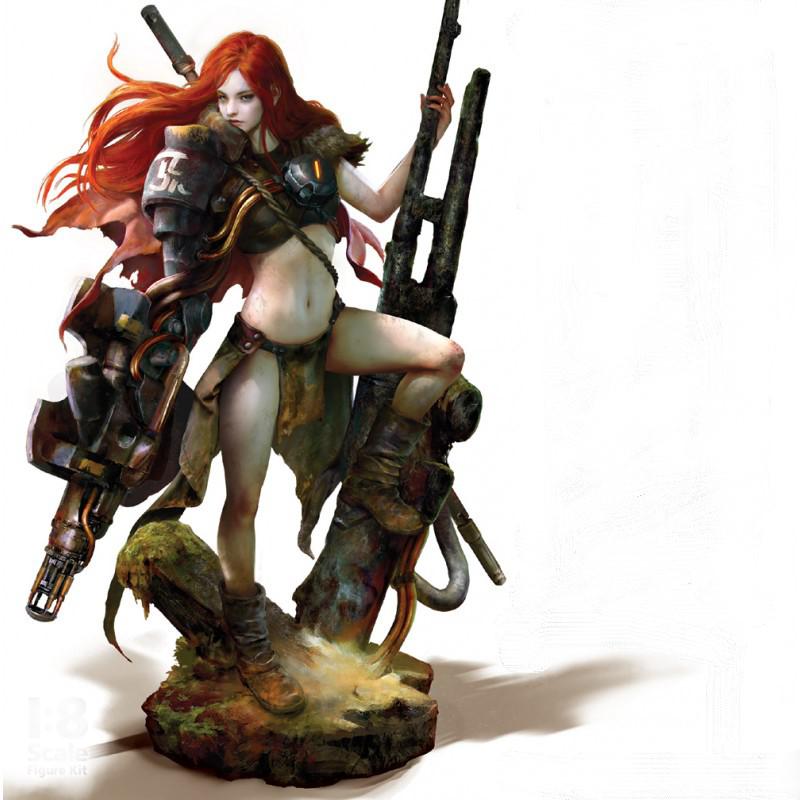 機(jī)甲與少女 蒸汽朋克3D打印模型