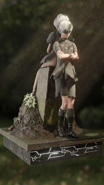 機(jī)械紀(jì)元 9S與2B3D打印模型