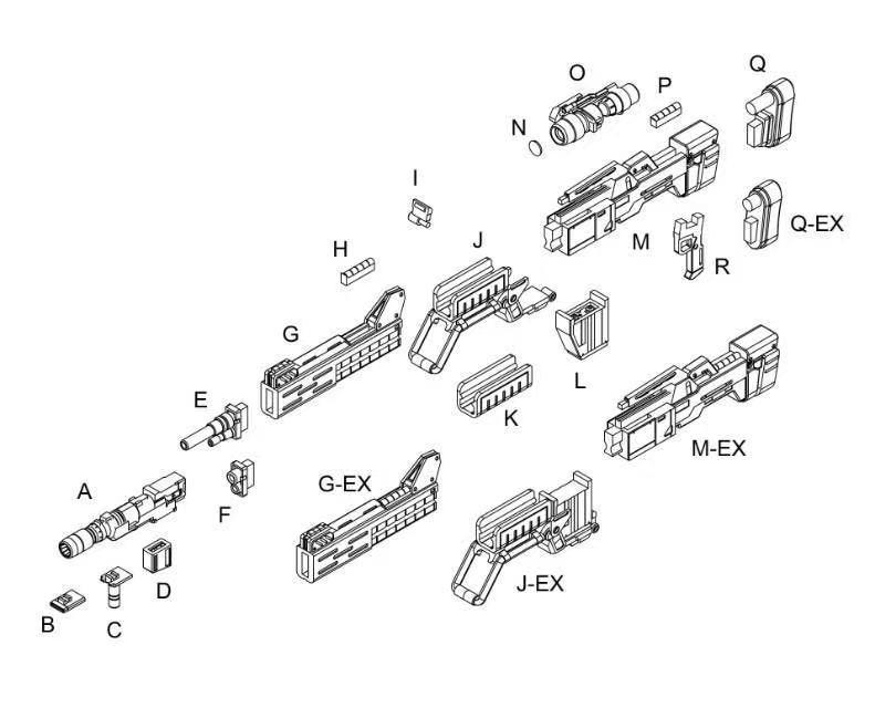 沙扎比光束槍3D打印模型