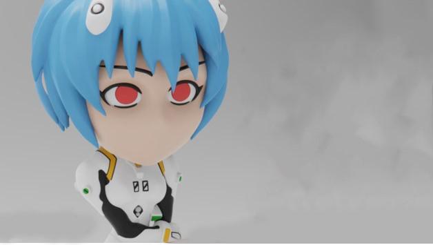 綾波麗 Q版3D打印模型