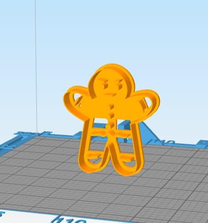 姜餅人模具3D打印模型