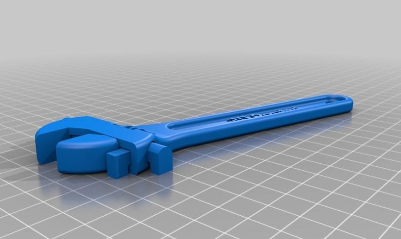 活動扳手3D打印模型