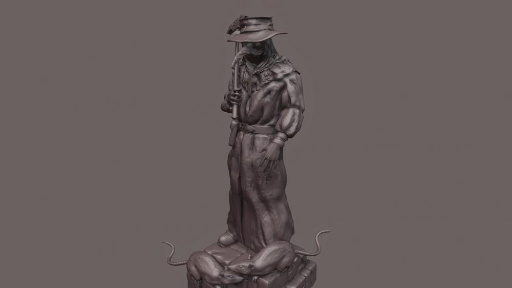 瘟疫醫(yī)生3D打印模型