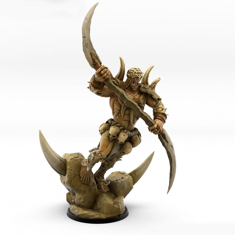 獸人戰(zhàn)士 彎刀版3D打印模型