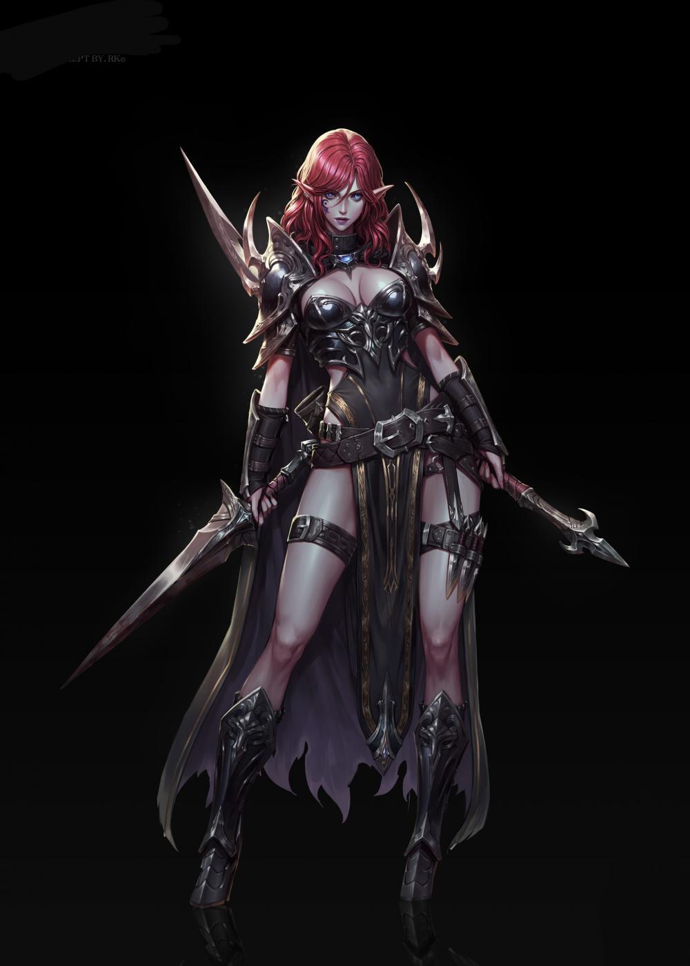 精靈女刺客3D打印模型