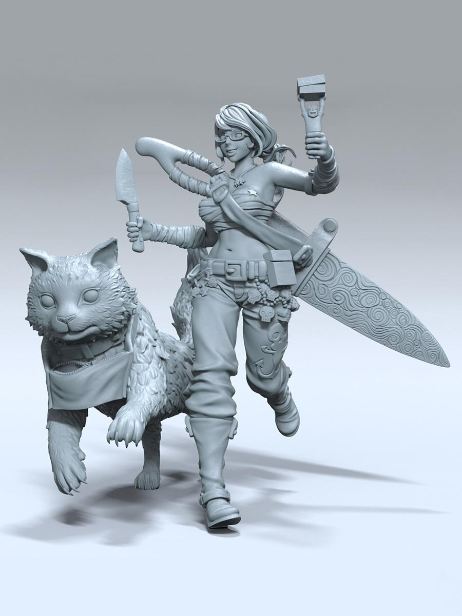 安娜和奶昔 死亡國(guó)度3D打印模型