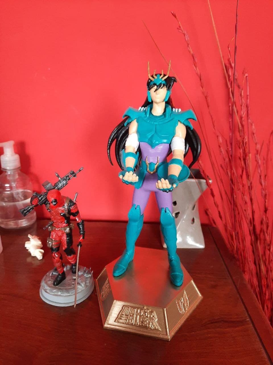 圣斗士星矢 紫龍手機支架3D打印模型