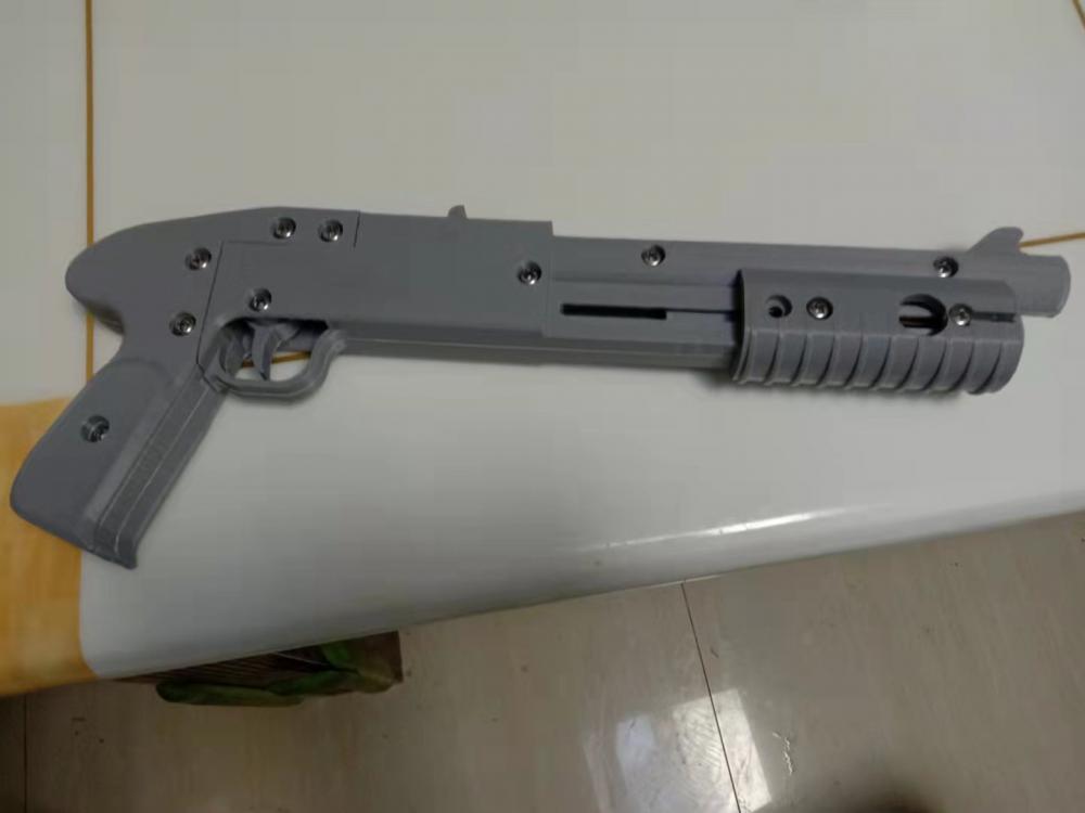 皮筋彈射器3D打印模型