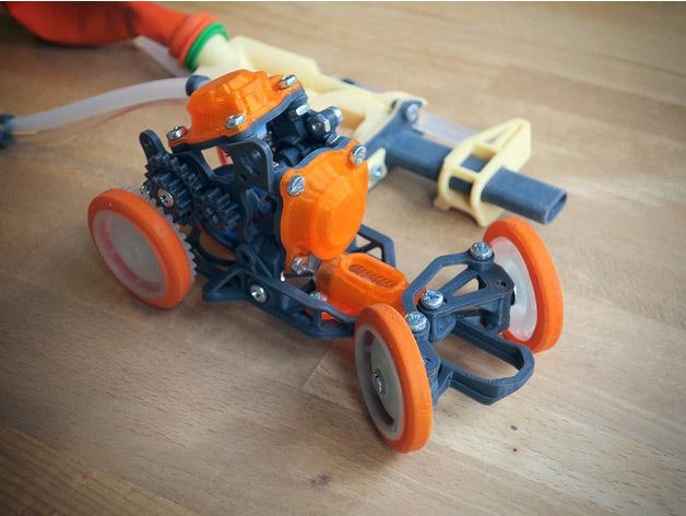 氣球動力徑向發(fā)動機3D打印模型