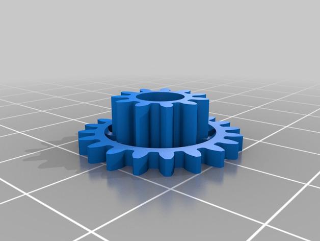 氣球動力徑向發(fā)動機3D打印模型