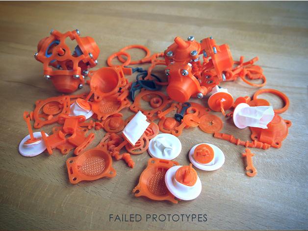 氣球動力徑向發(fā)動機3D打印模型