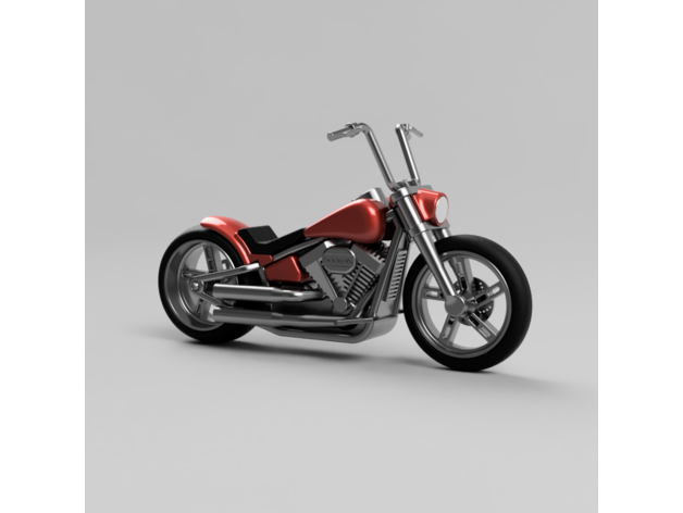 哈雷戴維森-定制胖男孩風(fēng)格3D打印模型
