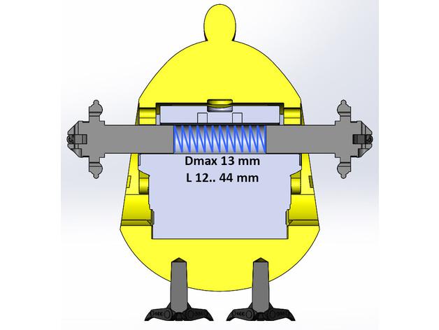 超載雞(阿吉)3D打印模型