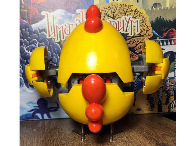 超載雞(阿吉)3D打印模型