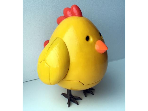 超載雞(阿吉)3D打印模型