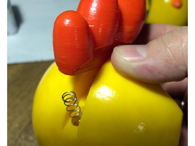 超載雞(阿吉)3D打印模型