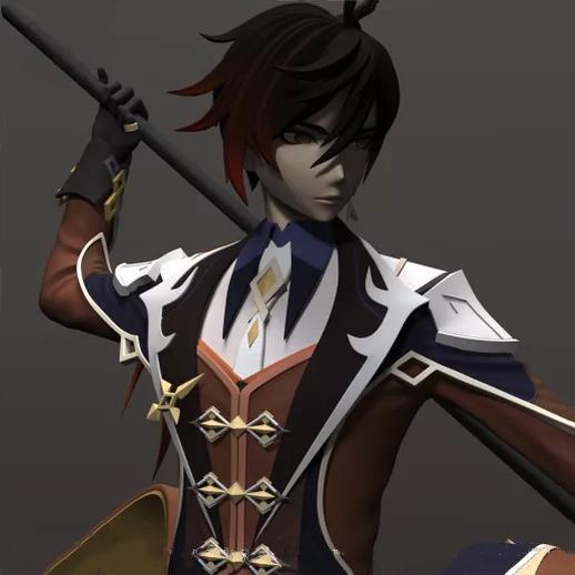 鐘離 原神3D打印模型