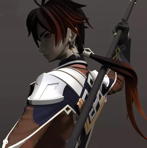 鐘離 原神3D打印模型