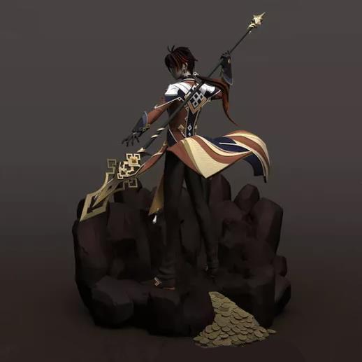 鐘離 原神3D打印模型