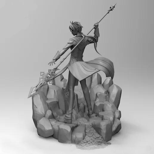 鐘離 原神3D打印模型