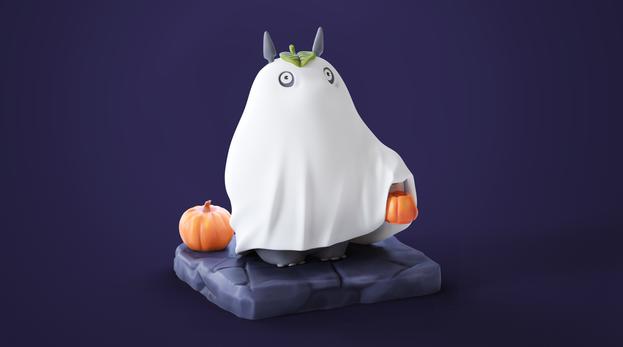 龍貓 萬圣節(jié)版3D打印模型