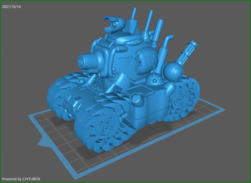 合金彈頭坦克載具SV0013D打印模型