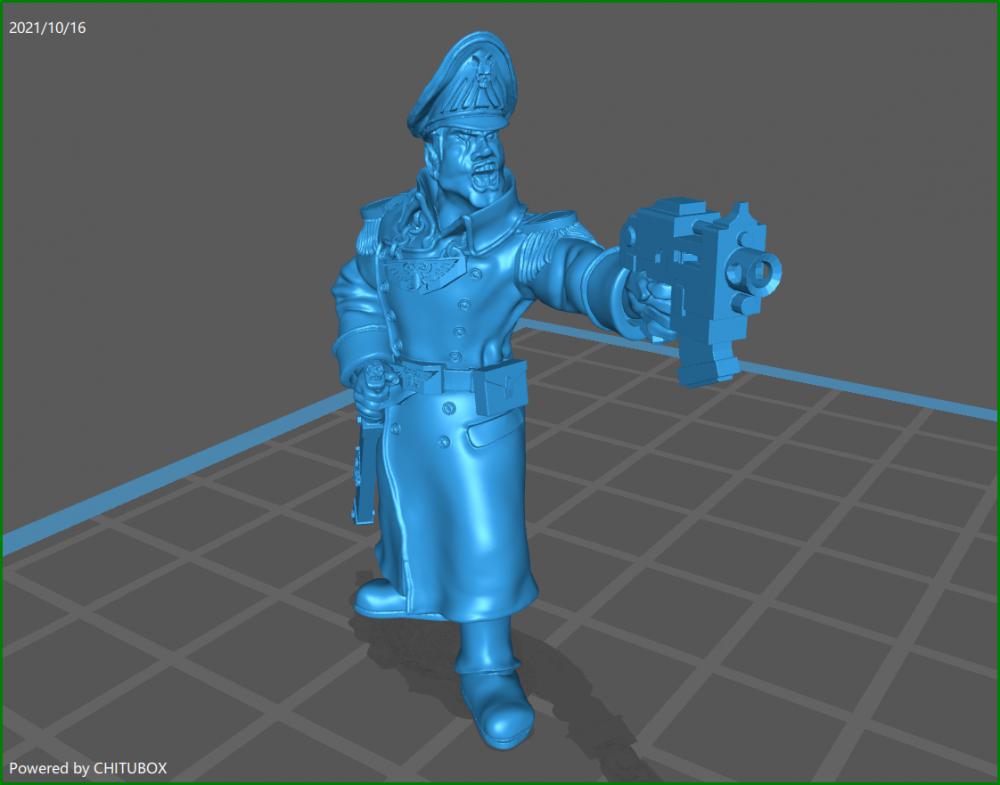 戰(zhàn)錘40k星界軍政委3D打印模型