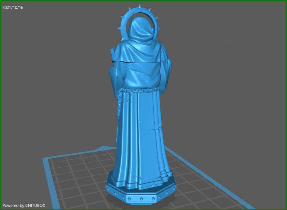 戰(zhàn)錘40k風(fēng)格雕像3D打印模型