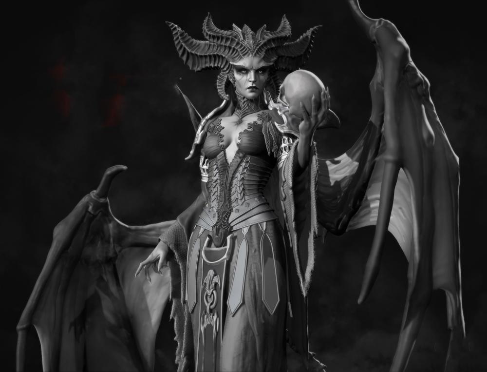 暗黑破壞神 莉莉絲3D打印模型