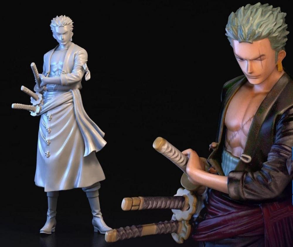 海賊王 三刀流索隆3D打印模型