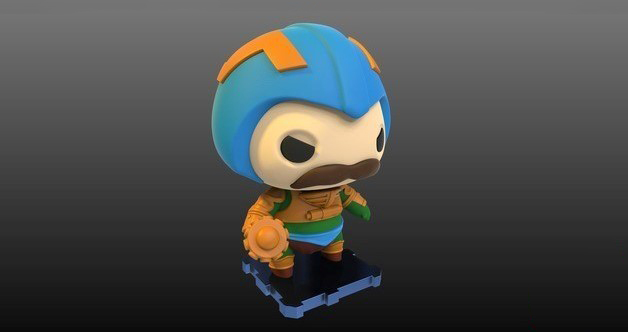 鄧肯武士 宇宙的巨人希曼 Q版3D打印模型