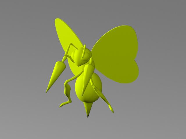 精靈寶可夢口袋妖怪大針蜂3D打印模型