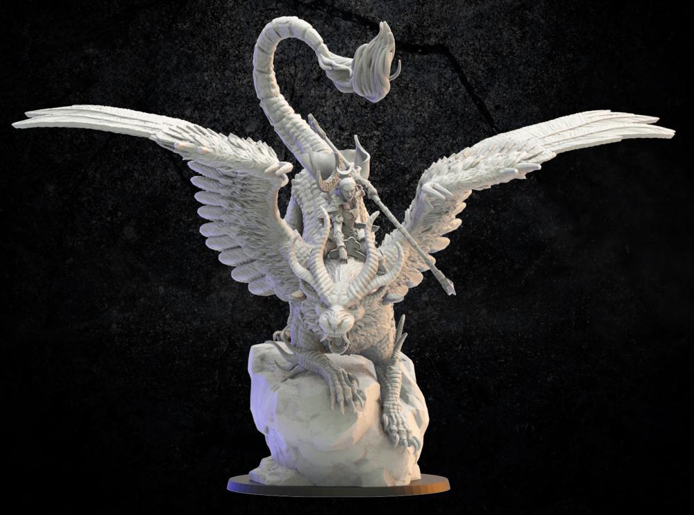 戰(zhàn)錘 黑暗精靈獸王3D打印模型