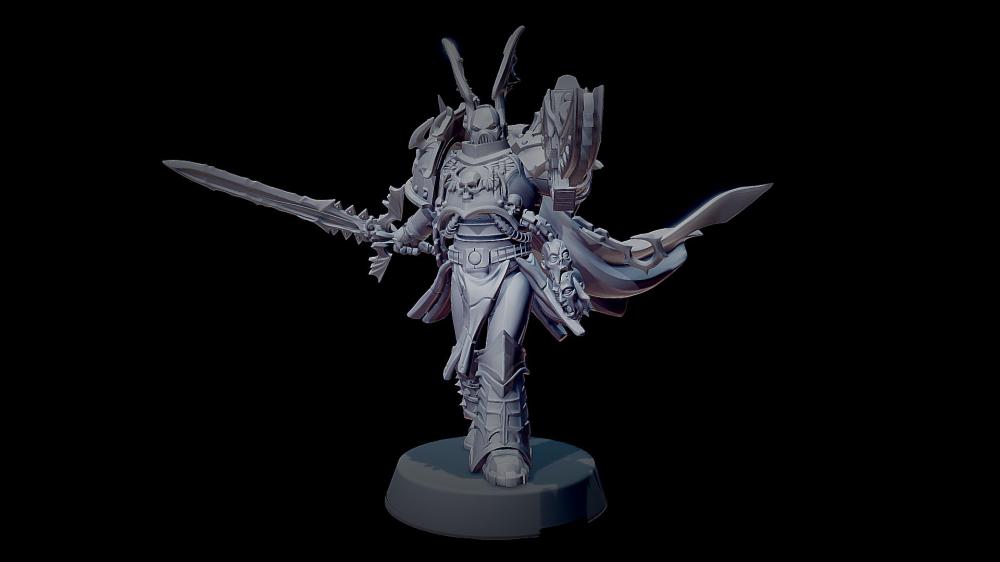 戰(zhàn)錘40k混沌星際戰(zhàn)士3D打印模型