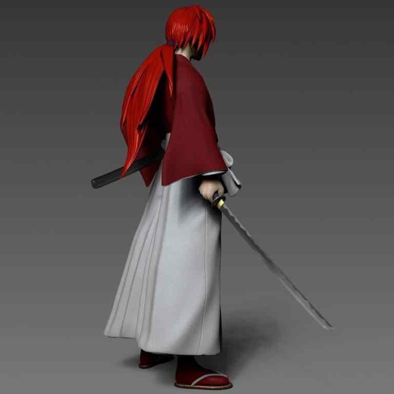 緋村劍心 浪客劍心3D打印模型