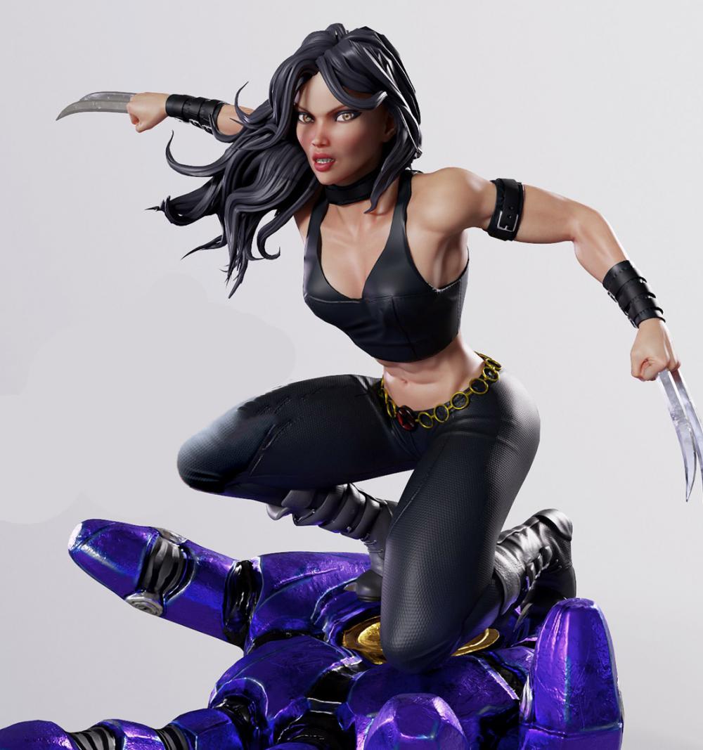 金剛狼X-23 蹲姿版3D打印模型