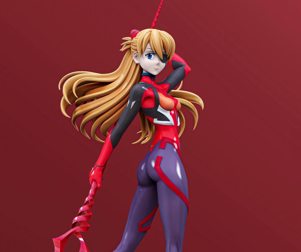 新世紀福音戰(zhàn)士 明日香 戰(zhàn)斗版3D打印模型