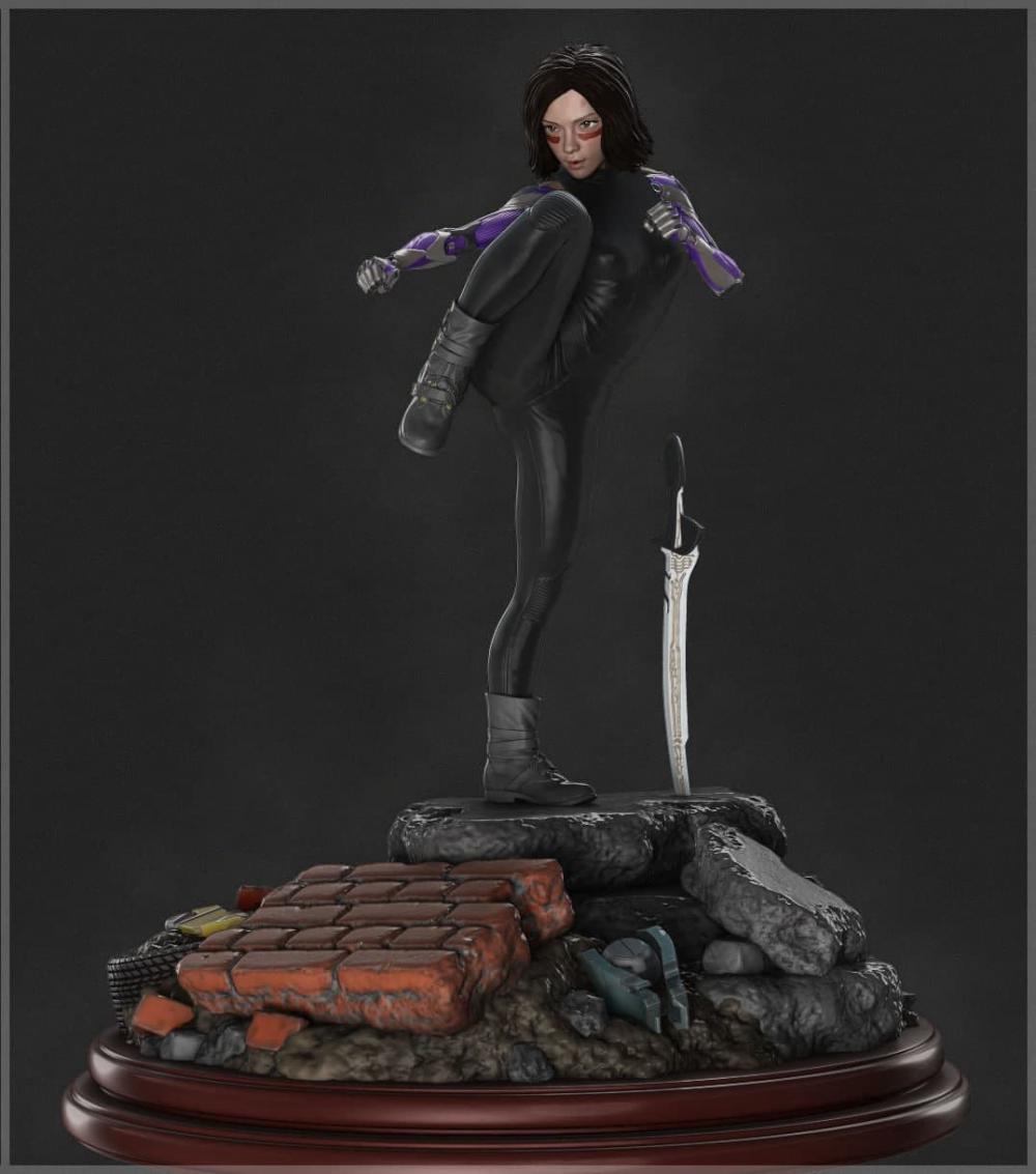 阿麗塔 戰(zhàn)斗天使3D打印模型