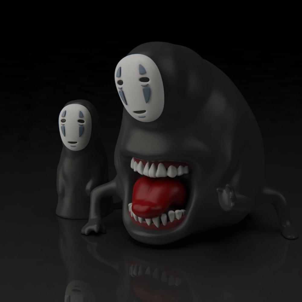 無臉男 Q版 千與千尋3D打印模型