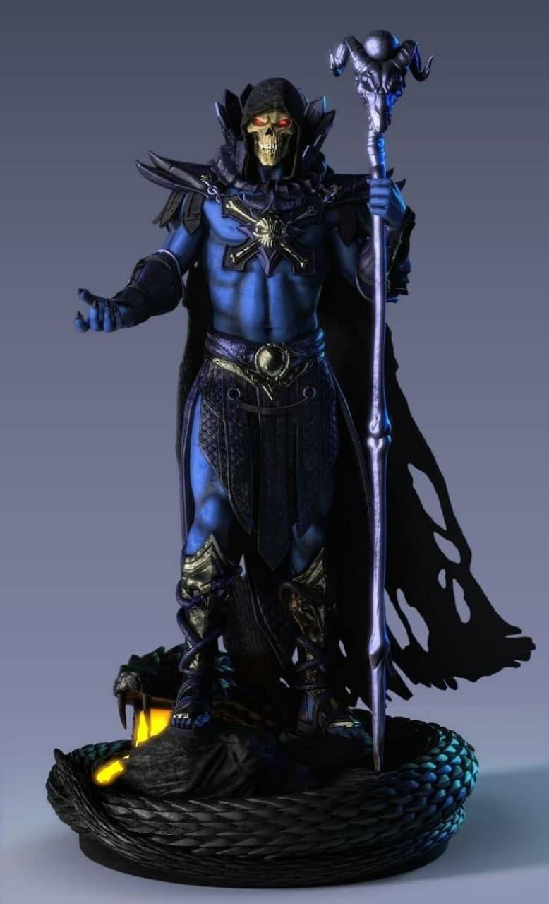 宇宙的巨人希曼 骷髏王站姿3D打印模型