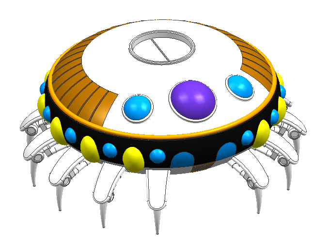 弗利沙飛船3D打印模型