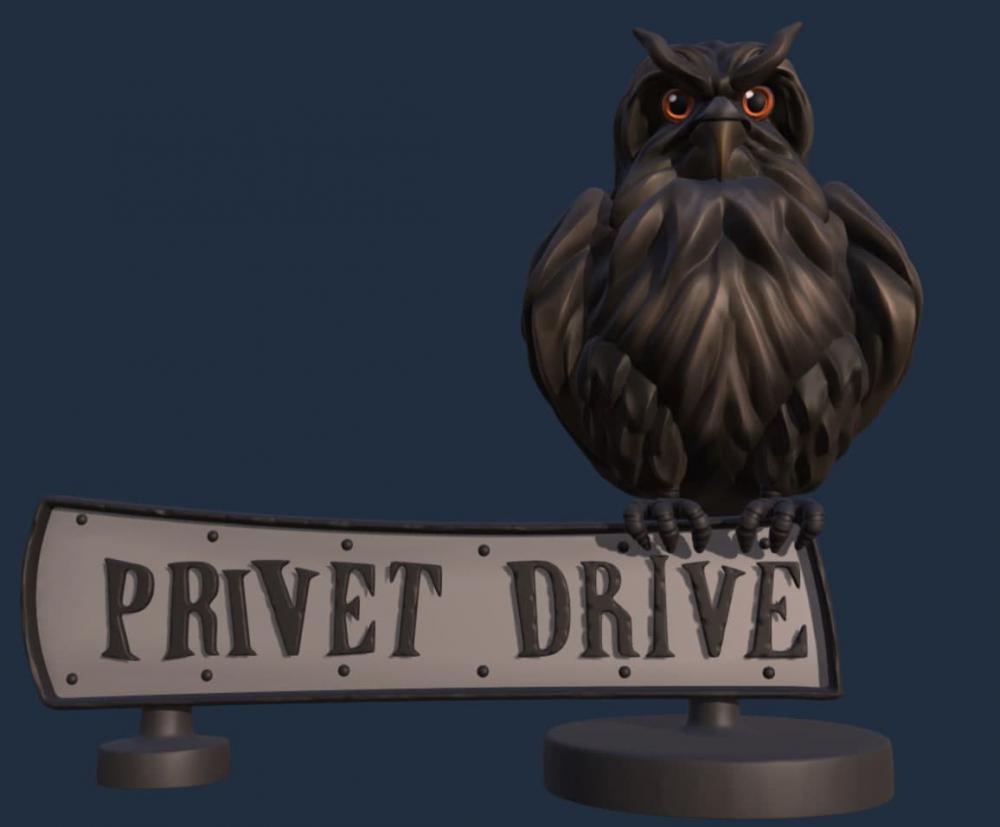 哈利波特女貞路路牌桌面擺件3D打印模型