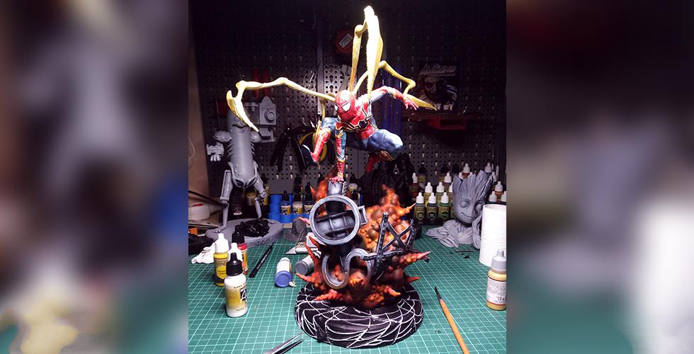 蜘蛛俠爆炸場景3D打印模型