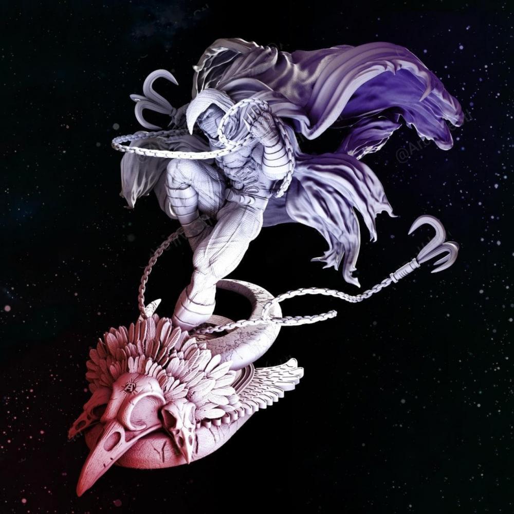 漫威 月光騎士3D打印模型