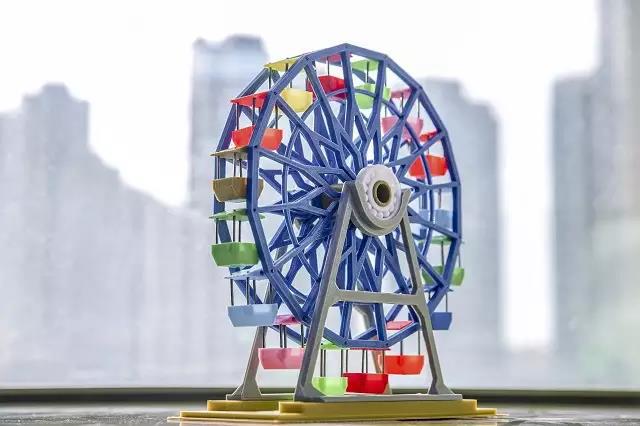 七彩摩天輪3D打印模型