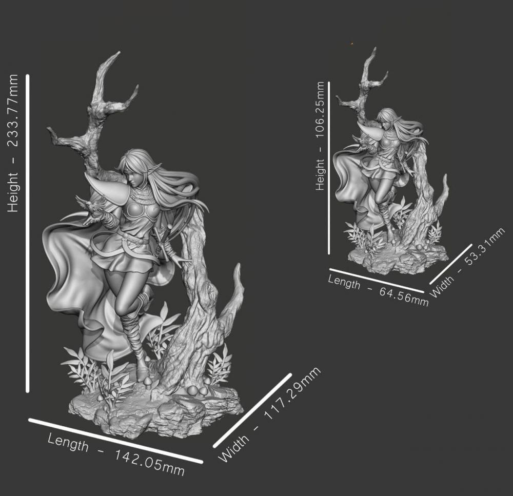 蒂德莉特 羅德島戰(zhàn)記3D打印模型