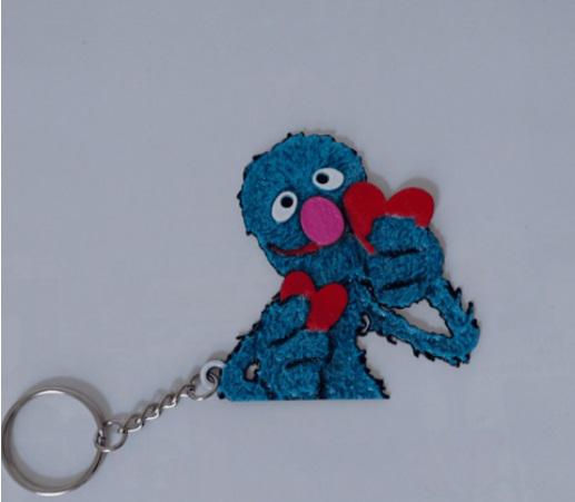 芝麻街鑰匙扣3D打印模型