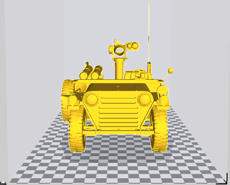 老式軍用吉普車3D打印模型